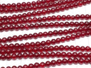 Cherry color Chalcedony AAA Round 4mm 1strand beads (aprx.15inch/36cm)
