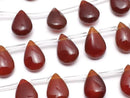 [Video] Carnelian AA++ Pear shape (Smooth) 12x8mm half or 1strand beads (aprx.14inch/35cm)