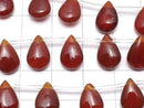[Video] Carnelian AA++ Pear shape (Smooth) 12x8mm half or 1strand beads (aprx.14inch/35cm)