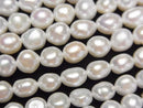 [Video] Fresh Water Pearl AA++ Baroque 6x5x5mm White 1strand beads (aprx.15inch/38cm)