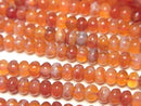 [Video]Fire Agate Rondelle 4x4x2mm 1strand beads (aprx.15inch/37cm)