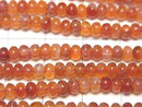 [Video]Fire Agate Rondelle 4x4x2mm 1strand beads (aprx.15inch/37cm)