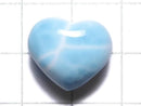 [Video][One of a kind] High quality Larimar Pectolite AAA Heart [Half Drilled Hole] 1pc NO.12