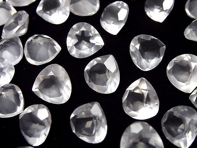 [Video]High Quality Rose Quartz AAA Loose stone Chestnut Faceted 10x10mm 2pcs