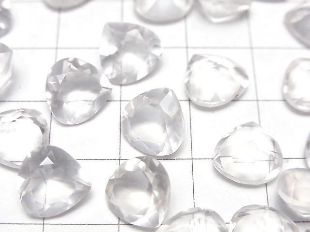 [Video]High Quality Rose Quartz AAA Loose stone Chestnut Faceted 10x10mm 2pcs