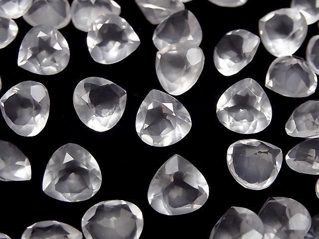 [Video]High Quality Rose Quartz AAA Loose stone Chestnut Faceted 10x10mm 2pcs
