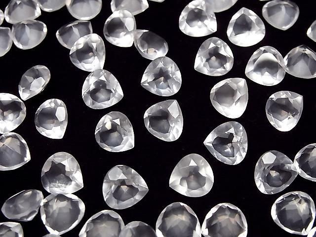 [Video]High Quality Rose Quartz AAA Loose stone Chestnut Faceted 10x10mm 2pcs