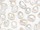 [Video]Fresh Water Pearl AA++ Loose stone Potato -Baroque 8-11mm White 10pcs