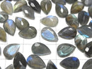 [Video]High Quality Labradorite AA++ Pear shape Faceted 12x8mm 3pcs