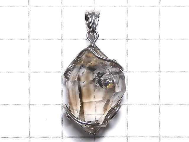 [Video][One of a kind] Double Point Crystal Pendant Silver925 NO.14