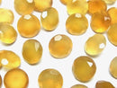 [Video]High Quality Honey Color Chalcedony AAA Loose Stone Round Faceted 10x10mm 3pcs