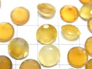 [Video]High Quality Honey Color Chalcedony AAA Loose Stone Round Faceted 10x10mm 3pcs