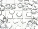 [Video]High Quality White Topaz AAA Square Cabochon 6x6mm 5pcs