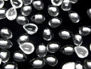 [Video]High Quality White Topaz AAA Pear Shape Cabochon 8x6mm 3pcs