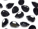 [Video]High Quality Black Spinel AAA Loose stone Pear shape Faceted 12x8mm 2pcs