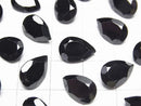 [Video]High Quality Black Spinel AAA Loose stone Pear shape Faceted 12x8mm 2pcs