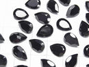 [Video]High Quality Black Spinel AAA Loose stone Pear shape Faceted 12x8mm 2pcs