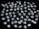 [Video]Rainbow Moonstone AA++ Loose stone Pear shape Faceted 8x6mm 5pcs