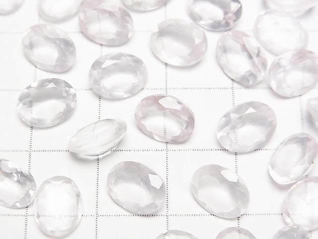 [Video]High Quality Rose Quartz AAA Loose stone Oval Faceted 9x7mm 5pcs
