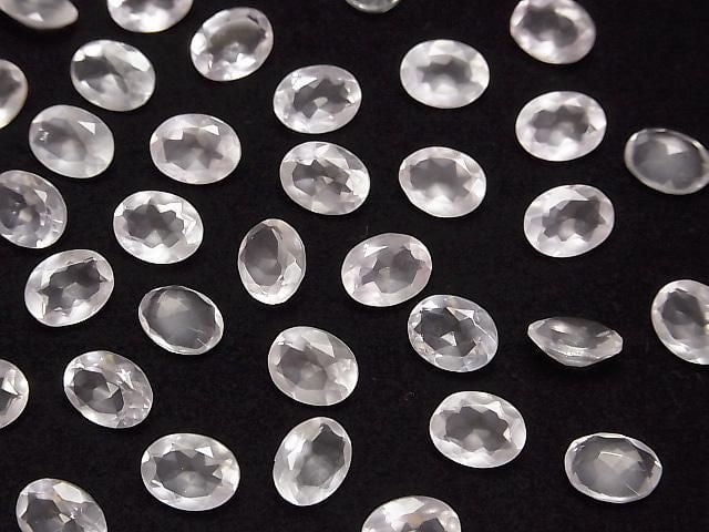 [Video]High Quality Rose Quartz AAA Loose stone Oval Faceted 9x7mm 5pcs