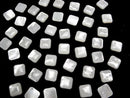 [Video] High Quality White Shell (Silver-lip Oyster) AAA Square Cabochon 10x10mm 5pcs
