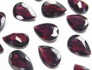 [Video]High Quality Mozambique Garnet AAA- Loose stone Pear shape Faceted 12x8mm 2pcs