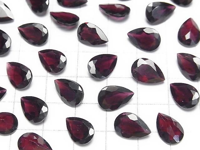 [Video]High Quality Mozambique Garnet AAA- Loose stone Pear shape Faceted 12x8mm 2pcs