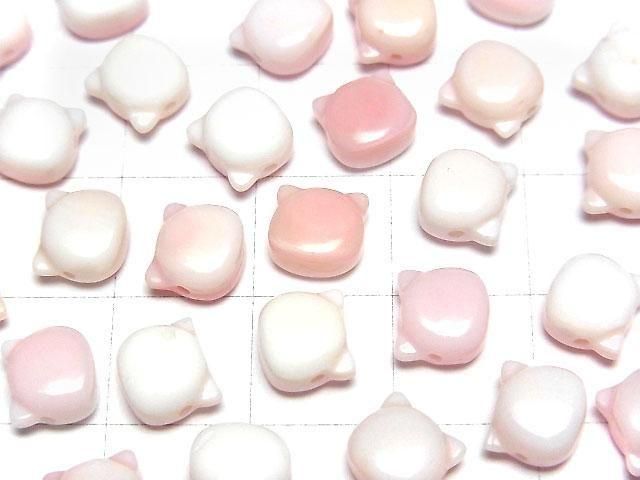 [Video] Queen Conch Shell AAA Cat Motif 7x6.5mm [Horizontal hole] 1pc