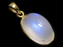 [Video][One of a kind] High Quality Royal Blue Moonstone AAA Pendant 18KGP NO.45