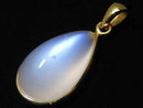 [Video][One of a kind] High Quality Royal Blue Moonstone AAA Pendant 18KGP NO.48