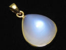 [Video][One of a kind] High Quality Royal Blue Moonstone AAA Pendant 18KGP NO.49