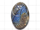 [Video][One of a kind] Rainbow Labradorite AAA- Carved Cabochon 1pc NO.41