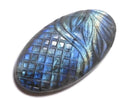 [Video][One of a kind] Rainbow Labradorite AAA- Carved Cabochon 1pc NO.45
