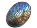 [Video][One of a kind] Rainbow Labradorite AAA- Carved Cabochon 1pc NO.49