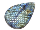 [Video][One of a kind] Rainbow Labradorite AAA- Carved Cabochon 1pc NO.58
