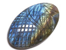 [Video][One of a kind] Rainbow Labradorite AAA- Carved Cabochon 1pc NO.59