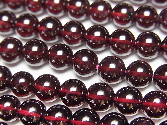 [Video] High quality Garnet AAA Round 6mm half or 1strand beads (aprx.15inch/38cm)