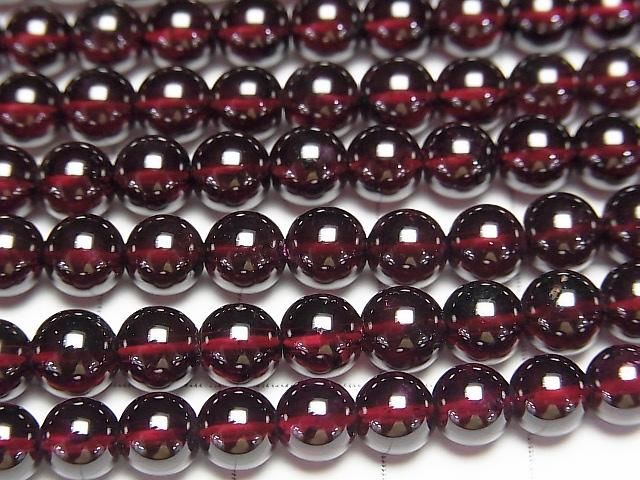 [Video] High quality Garnet AAA Round 6mm half or 1strand beads (aprx.15inch/38cm)