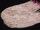[Video] Pink Opal AA Rondelle (Heishi) 3x3x2mm 1strand beads (aprx.15inch/37cm)
