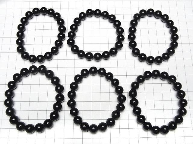 [Video] Black Tourmaline AAA- Round 10mm Bracelet