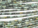 [Video] African Turquoise Tube 4x2x2mm 1strand beads (aprx.15inch/36cm)