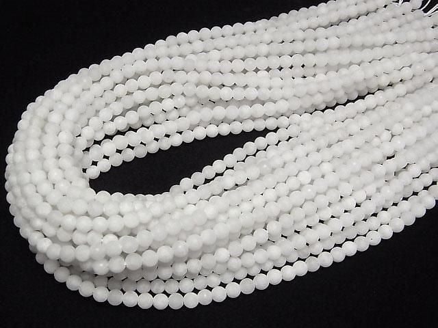 [Video] Baryte Round 4.5mm half or 1strand beads (aprx.15inch/37cm)