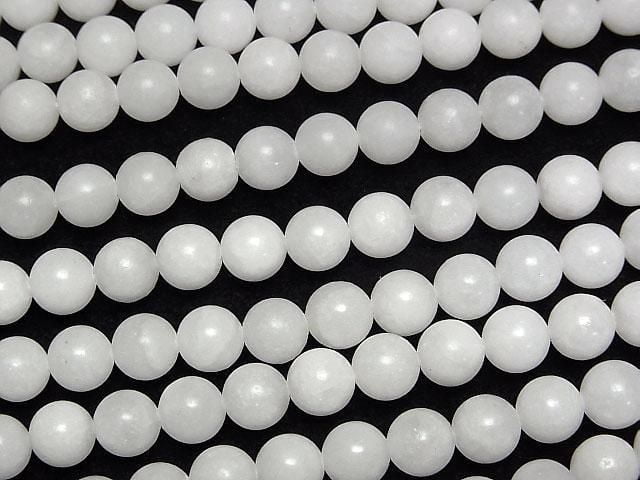 [Video] Baryte Round 6.5mm half or 1strand beads (aprx.15inch/37cm)