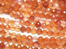 [Video]High Quality! Mixed Carnelian Faceted Round 3.5mm 1strand beads (aprx.15inch/37cm)