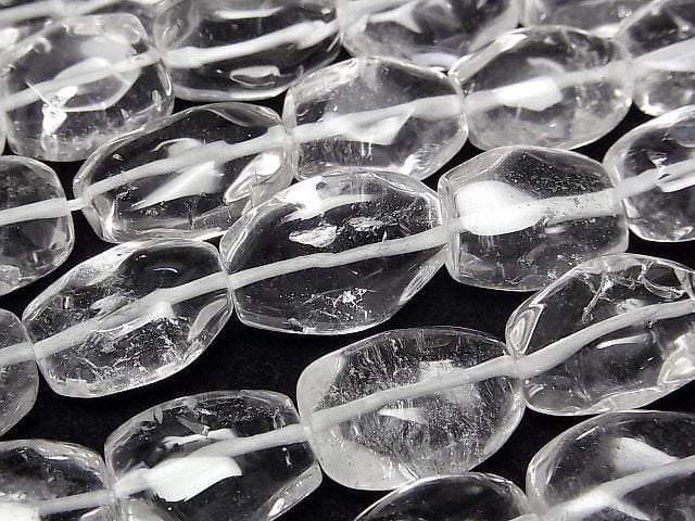 [Video] Crystal AA++ Faceted Nugget 1strand beads (aprx.15inch/38cm)