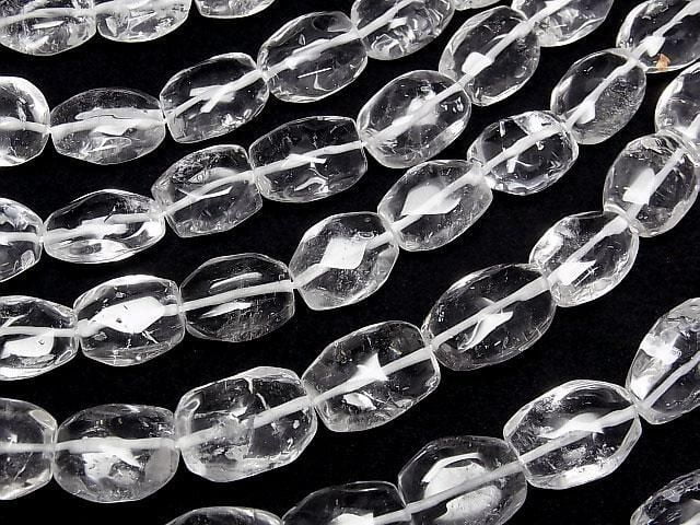 [Video] Crystal AA++ Faceted Nugget 1strand beads (aprx.15inch/38cm)