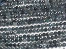[Video]High Quality! Indigolite Tourmaline AA Faceted Round 5mm half or 1strand beads (aprx.15inch/37cm)