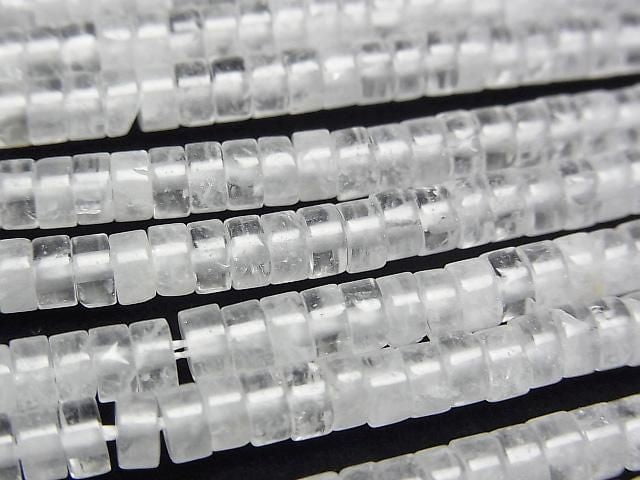 [Video] Angora Crystal AA Rondelle (Heishi) 4x4x2mm 1strand beads (approx. 15 inches/36 cm)