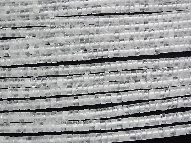 [Video] Angora Crystal AA Rondelle (Heishi) 4x4x2mm 1strand beads (approx. 15 inches/36 cm)