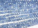 [Video]High Quality! Deep Blue Aquamarine AA++ Cube Shape 3x3x3mm half or 1strand beads (aprx.15inch/37cm)